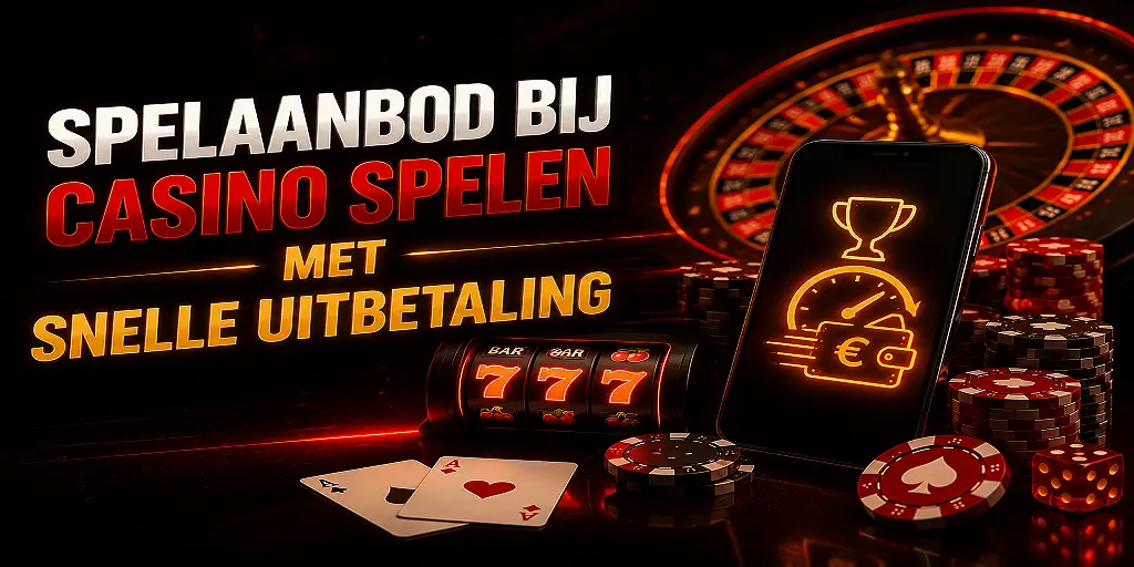 Spelaanbod Bij casino spellen met snelle uitbetaling