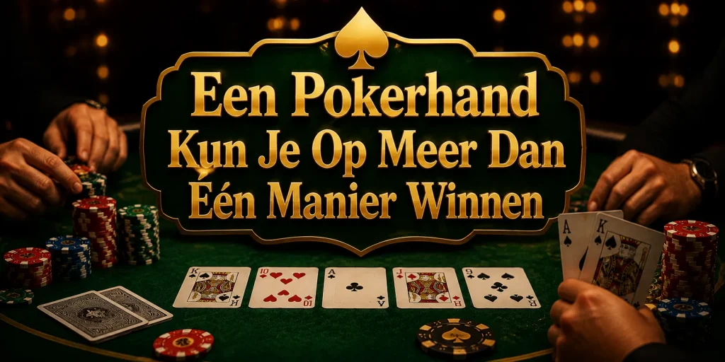 Een Pokerhand Kun Je Op Meer Dan Eén Manier Winnen